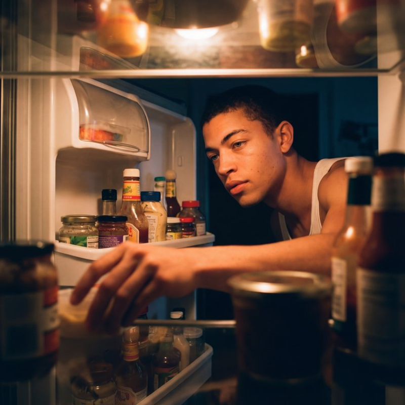 Standing at the fridge at 3AM