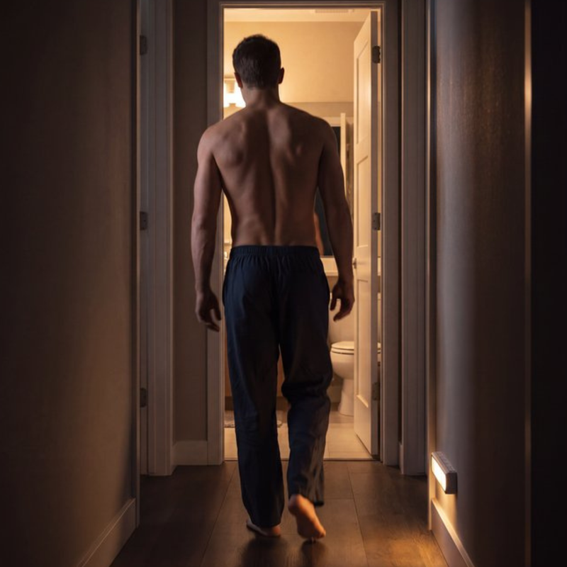 Up for the bathroom in the middle of the night